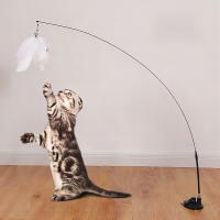 Juguete Interactivo Para Gatos Varita Con Plumas Y Vaciador De Sución Super Desmontable Accesorios Para Gatos Tamaño 15mm - details 6