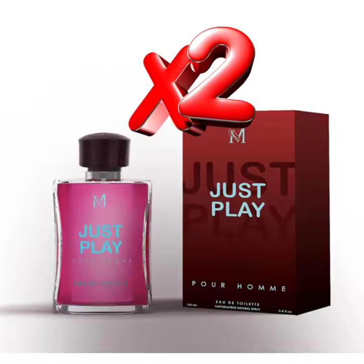 2 UNIDADES Just Play Eau de Toilette para hombre 100ml Montage Brands Fragancia inspirada en otros perfumes Perfume masculino - 1