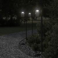 vidaXL Lámpara de suelo de exterior acero inoxidable negro Dimensiones 100 cm, 60 cm - details 0