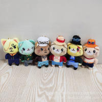 Set De 6 Muñecos De Peluche One Piece Con Pelo Corto Y Relleno De Algodón Ecológico Luffy Sanji Law Ace Kawaii Para Adultos Y Niños - details 1
