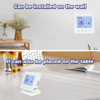 Termostato De Pared Inteligente RF Sin Fuerza Para Calefacción De Boilero Gas Touch Screen Controlador De Temperatura Programable WiFi Para El Hogar - details 6