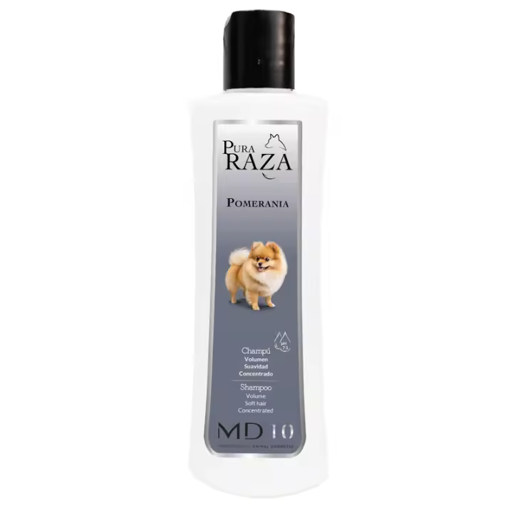 Champú para Pomerania - Champú para Perros Hidratante y Dermoprotector con Vitamina D-Pantenol - Efecto Pomposidad - Evita Nudos y Enredos - Vegano - Fabricado en España - MD10 - 1