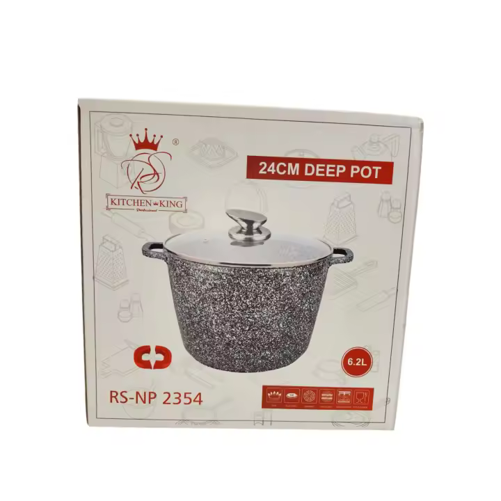 Capacidad: 6.2 litros Diámetro: 24 cm Fundición de aluminio resistente a la abrasión y a altas temperaturas. Revestimiento Antiadherente Avanzado Apta para todo tipo de cocinas: gas, eléctricas, halógenas e inducción. Uso en el Horno Soporta temperaturas - 1