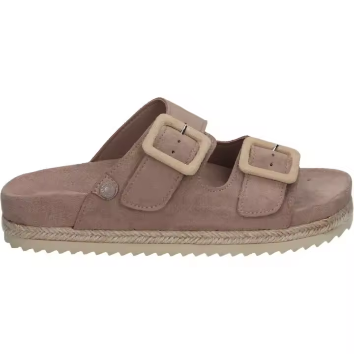 REFRESH | Sandalias con Plataforma Refresh para Mujer – Sandalia de Verano en Color Taupe – Sandalia con Ajuste de Hebilla – Sin Cierre – Slip On – Plataforma Media y Cómoda – Casual – Moda – Versátiles – Modelo 171881 - 1
