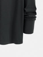 Camiseta De Manga Larga Para Hombre Con Impresión Cuello Redondo Versátil Casual De Verano Prenda De Vestir Para Todo El Año - details 15