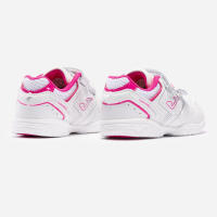 Joma deportivas blancas con logo rosa y cierre velcro - details 3