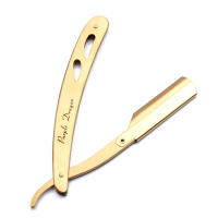 Cuchilla De Afeitar Para Hombres Con 10 Hojas Acero Inoxidable Barber Razor Herramienta De Peluquería Afeitadora Portátil Para Rostro Y Cuerpo Z6102 - details 6