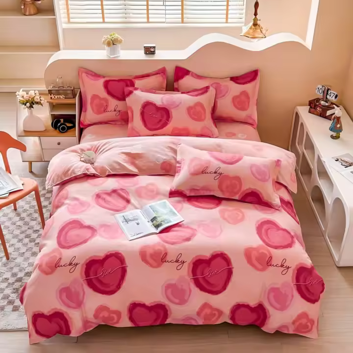 Juego de Funda Nórdica 4 Piezas de Algodón Alta Calidad Juego de Ropa de Cama- Dibujo Elegante - Varios Tamaños Disponibles - 1
