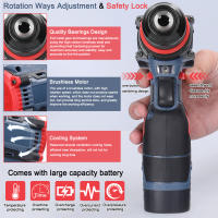 Mini Destornillador Eléctrico 21V 2en1 De Batería Torque Alto Motor Brushless Herramienta Multifuncional Sin Cuerda Práctica Para DIY En El Hogar - details 10
