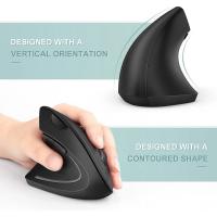 Ratón Vertical Ergonómico Inalámbrico 2.4GHz Óptico Con 3 DPI Ajustables 800/1200/1600 Y 6 Botones Para Laptop PC Computadora Desktop - details 6