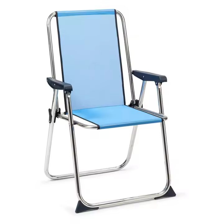 Solenny Silla Plegable Fija De Aluminio 89x55x53 Cm - 1