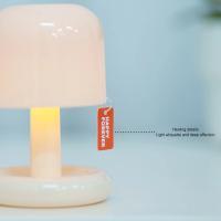 Lámpara De Mesa Creativa En Forma De Setas Mini LED Recargable Para Decoración De Habitación Y Sala De Estar Regalo Para Niños Luz Nocturna De Color Atardecer Para Mesita Del Dormitorio - details 1