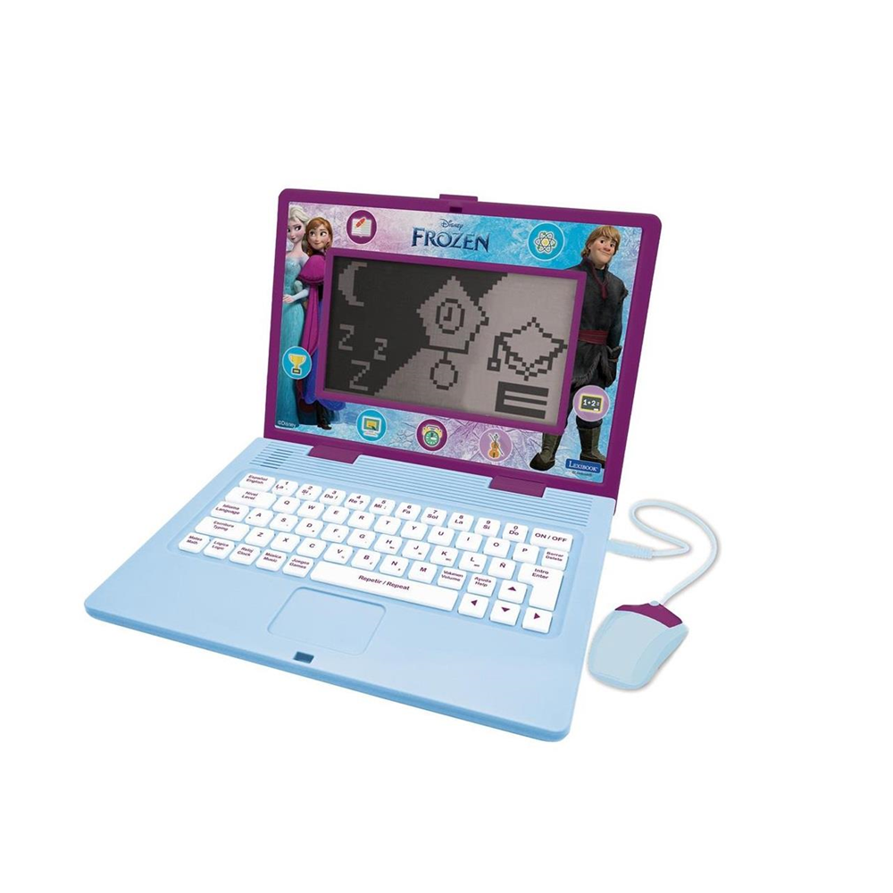 Frozen - Portátil Frozen  educativo bilingüe con 170 actividades (85 en cada idioma) Pantalla de 6,7" EN/ES (JC599FZi2)