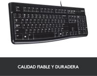 Logitech K120 Teclado USB con Cable para Windows, Tamaño Normal, Resistente a Líquido, Barra Espaciadora Curvada, PC/Portátil, Disposición QWERTY Español, Color Negro - ‎920-002518 - details 7