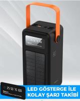 Cargador solar portátil de 100.000 mAh con Pantalla digital y Luz LED para camping. - details 4