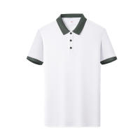 Camisa Polo Casual Para Hombres De Color Sólido Manga Corta Cómoda Para Verano Antideslizante Transpirable De Algodón Blends - details 13