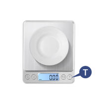 Báscula Digital De Cocina 3000g/0.1g Recargable Por USB Con 2 Platos Mini Báscula De Alimentos Para El Hogar Y Joyería Con Pantalla LCD - details 8