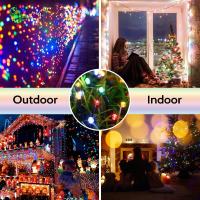 Luces De Cadena Solar Para Exterior LED Luces Navideñas Al Aire Libre Impermeables Para Jardín Y Valla Instalación Auto-Contenida Fuente De Energía Solar Protección IP65 - details 14