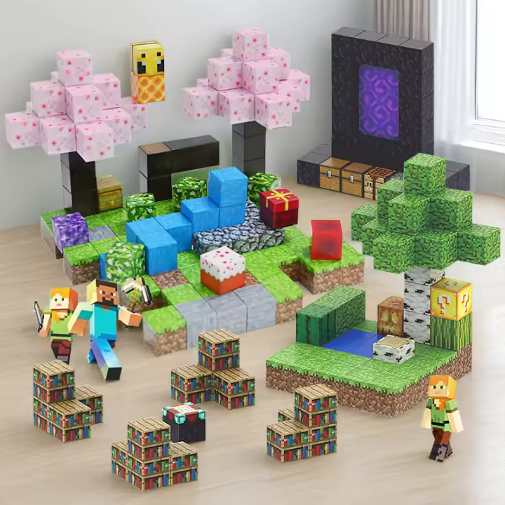Bloques De Construcción Magnéticos Creativos Bricks Escena Famosa Del Mundo DIY Juguete Para Niños Y Adultos Regalo De Navidad - 1