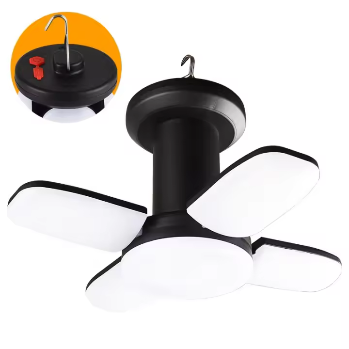 Lámpara de Emergencia Recargable por USB y Solar para Acampar en Tienda de Pesca y Viajes - 1