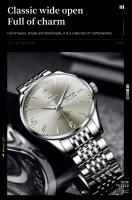 Reloj Mecánico Automático Para Hombre OLEVS Con Calendario Y Semana Acero Inoxidable Resistente Al Agua Luminoso Dial Digital - details 3