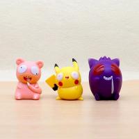 Colección De Figuras De Pokemon Pikachu Bulbasaur Charmander Squirtle Juguetes De Modelo Lindos Y Estúpidos Para Fans - details 14
