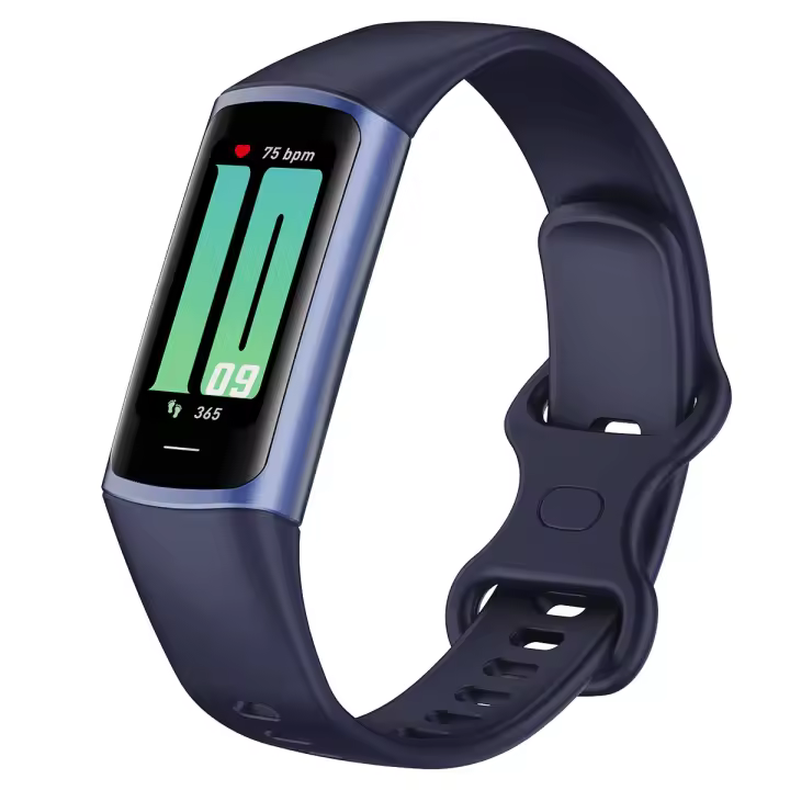 IP67 impermeable pulsera inteligente, soporta frecuencia cardíaca, presión arterial, detección de oxígeno en sangre, contiene 25 modos deportivos, pantallas LED, soporta múltiples idiomas, y tiene una duración de la batería de hasta 10 días - 1