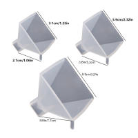 Molde De Silicona Para Piedra De Resina Chakra Cristal Pyramidal 1Pcs Herramienta Para La Creación De Joyas DIY Molde Reutilizable Suave - details 3