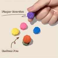Juego Tradicional Coreano Gonggi De 12 Piezas Juego De Piedras De Jack Para Ejercicio Divertido Y Alivio Del Estrés Colorido Juguete Para Todas Las Edades - details 2