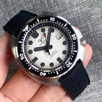 Reloj Automático De Acero Inoxidable Para Hombres Resistente Al Agua 30Bar Con Bisel De 120 Clicks Y Corona De 4.1 Pulgadas Cristal De Zafiro Blanco Turtle Professional Diver Master - details 9