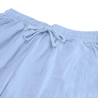 Pantalones rectos con cordones de algodón y lino para hombre, de estilo playero, finos y con cordón, para el tiempo libre, para las cuatro estaciones. - details 24