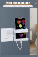 Soporte De Control Remoto Adhesivo Sin Perforar Organizador De Almacenamiento Para Teléfono Móvil Para Sala De Estar Ecológico Plástico - details 1