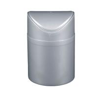 PAPELERA DE SOBREMESA GSC EVOLUTION – CAPACIDAD DE 1,5 LITROS – COLOR PLATA DE PLASTICO – IDEAL PARA BAÑOS - details 1