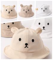 Gorro De Sol Para Bebé Oso Con Orejas De Algodón Unisex Para Niños Y Niñas Sombrero De Pescador Estilo Panama Para Verano - details 3