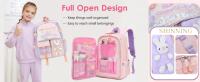 Linda Bolsa para computadora portátil para niños, adaptada para mochilas escolares de Estudiantes de Primal y Secundaria (Rose, Violeta, Azul) - details 1