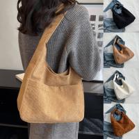Bolso De Hombro Para Mujer En Tela De Corduroy Sólido 2023 Bolso De Mano Diseñador Casual Bolso Armpit Trend Para Mujer - details 1