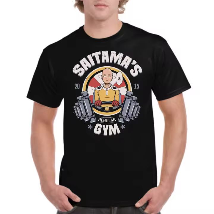 The Fan Tee Camiseta de HOMBRE One Punch Saitama Puñetazo Anime 006 - 1