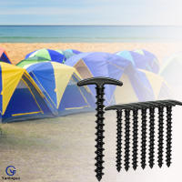 10 Pack Palos De Tenda En Forma De Espiral De Plástico Para Acampar Y Senderismo Anclajes Para Suelo Accesorios De Tenda - details 0