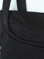Vestido Mini De Encaje Negro Sin Espalda Con Cierre De Cremallera Willshela Para Mujer Estilo Vintage Con Tirantes Y Cuello Cuadrado Chic Y Casual - details 3