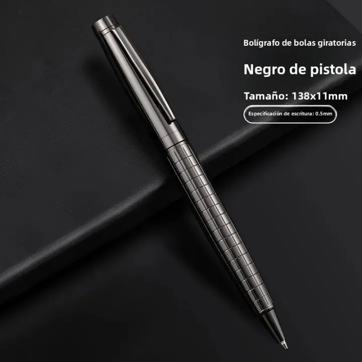 Lápiz De Bolígrafo De Lujo Clásico En Metal Tinta Negra Punto Medio 0.7mm Escritura Suave Lápiz De Firmar Para Oficina Y Escuela - 1