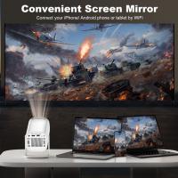 Proyector Hy370 pro 4K Android 11 Dual Wifi6 280ANSI 2.4/5GHZWIFI Hy300 Versión Mejorada BT5.0 1080P 1280*720P Para Cine En Casa - details 2