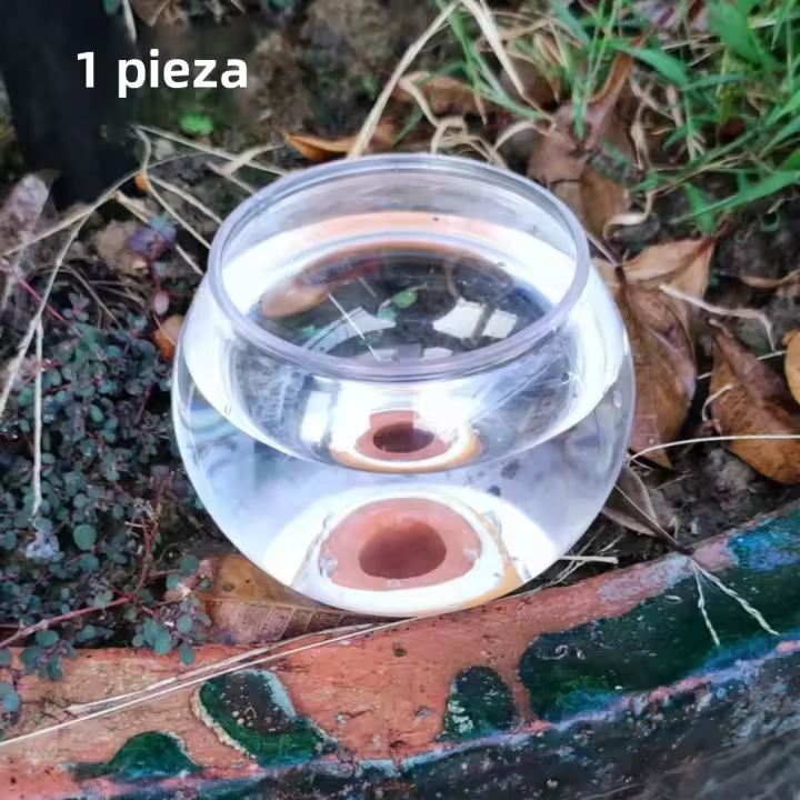 Espiga De Riego Automática Para Plantas 200ML Cerámica Dispositivo De Riego Por Goteo Para Vacaciones De Flores Y Plantas - 1