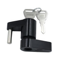 Cerradura De Remolque Antirrobo 1/4 Pulgada Cerradura De Rosca Para Camiones Negra De Alta Resistencia Accesorios Para RVs - details 2