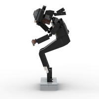 Bloques De Construcción MOC Superstar Music Singers Dancers MJ Moonwalk Modelo De Michael Jackson Para Niños Y Adultos Regalo De Navidad - details 1