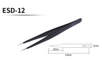 Set De 6 Pinzas De Precisión ESD Antiestática De Acero Inoxidable Herramientas De Reparación Para Electrónica Soldering Y Artesanía - details 7