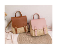 Mochila De Hombro Tejida Para Mujer Bolso De Mano Tendencia Moda Exterior Comercio Cruzado Material Principal PU Conliningüe De Poliéster - details 11