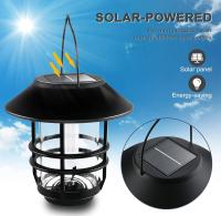 Lámpara Solar Colgante Impermeable Para Exterior Con Lluvia De Lamas LED De Vidrio Grueso Y Acero Inoxidable Para Pared Valla Patio - details 2