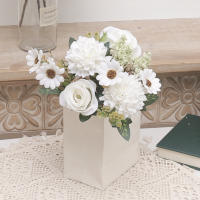 Rosa De Seda Artificial Peonia Otoño Decoración De Habitación Boda Valentine's Day Navidad Arreglo Floral Falso Para Novia Bouquet - details 3