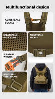 Bolsa De Pecho Táctica Molle Vest Monedero Frontal Para Exteriores Senderismo Escalada Pesca Kit De Reconocimiento Bolsa De Camping Para Hombres - details 9