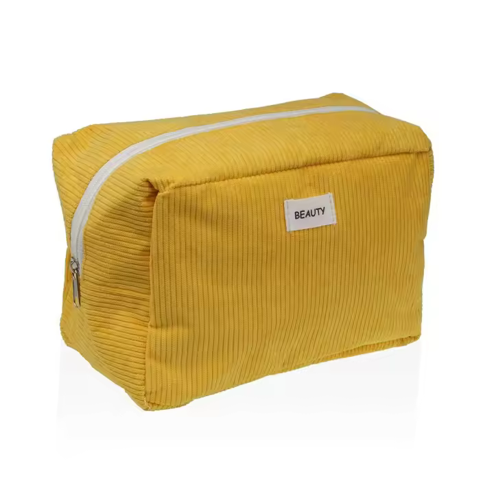 Neceser de Viaje Versa Corduroy Amarillo 12 x 16 x 24 cm - 1